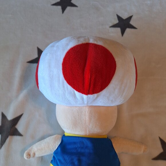 Super Mario Bros Video Game 15”‎ Plush Toad Mushroom Stuffed Toy Nintendo - Picture 5 of 7